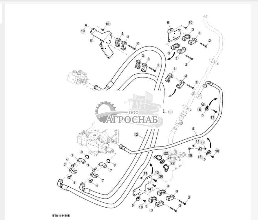Гидравлические шланги, задний мост, ProDrive™ 